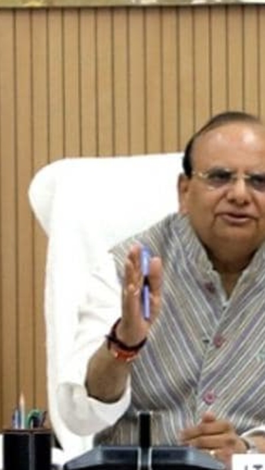 Delhi Lieutenant Governor VK Saxena. (HT_PRINT)