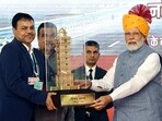 Prime Minister Narendra Modi in Dausa on Sunday. (ANI Photo)