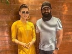 On Saturday, Urvashi Rautela had shared a photograph of herself with Rishab Shetty. 