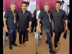 Anand Mahindra (left) getting dance lessons on RRR’s Naatu Naatu from Ram Charan (right). Anand Mahindra (left) getting dance lessons on RRR’s Naatu Naatu from Ram Charan (right).