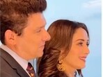 Madhuri Dixit with husband Shriram Nene. Madhuri Dixit with husband Shriram Nene.