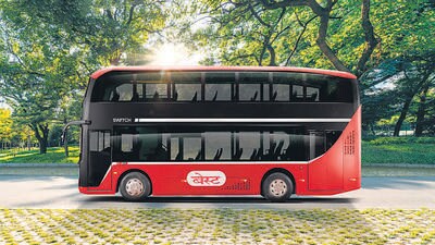 India’s first electric AC double-decker bus to run on city streets this week India’s first electric AC double-decker bus to run on city streets this week