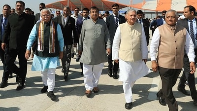 The 246 km Delhi-Mumbai Expressway has been developed at a cost of more than <span class='webrupee'>₹</span>12,150 crore. (ANI) The 246 km Delhi-Mumbai Expressway has been developed at a cost of more than <span class='webrupee'>₹</span>12,150 crore. (ANI)