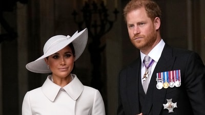 Prince Harry-Meghan Markle: Prince Harry and Meghan Markle, Duke and Duchess of Sussex are seen. (AP) Prince Harry-Meghan Markle: Prince Harry and Meghan Markle, Duke and Duchess of Sussex are seen. (AP)