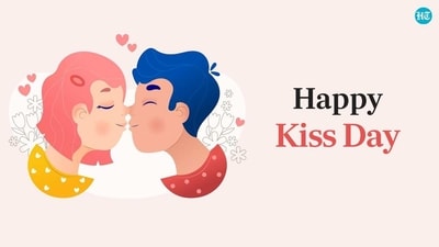 Celebrate Kiss Day with a passionate kiss and these special wishes and images. (HT Photo) Celebrate Kiss Day with a passionate kiss and these special wishes and images. (HT Photo)