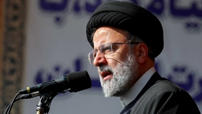 Iranian President Ebrahim Raisi. (via REUTERS)
