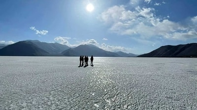 The frozen lake marathon will take place at an altitude of 13,862 feet. (ASFL/ HT File )