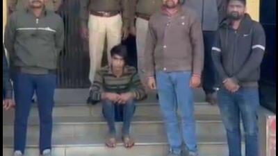 Police arrested accused Rizwan Khan on February 9 (HT Photo) Police arrested accused Rizwan Khan on February 9 (HT Photo)