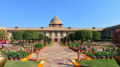 Spread over 15 acres, the Mughal Gardens, now part of the Amrit Udyan, is one of the key attractions in Rashtrapati Bhavan. (Twitter | President of India) Spread over 15 acres, the Mughal Gardens, now part of the Amrit Udyan, is one of the key attractions in Rashtrapati Bhavan. (Twitter | President of India)