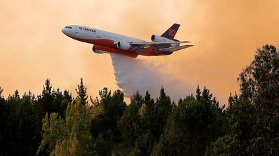 Forest fires have raged for more than a week in south-central Chile. A midnight curfew was declared in the hard-hit regions of Biobio, Nuble and La Araucania, said Biobio military chief Jorge Keitel on February 10. (AFP) Forest fires have raged for more than a week in south-central Chile. A midnight curfew was declared in the hard-hit regions of Biobio, Nuble and La Araucania, said Biobio military chief Jorge Keitel on February 10. (AFP)