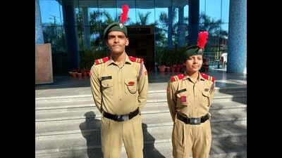 While Shubham Rai is senior under officer of 67 UP Battalion, Kriti Rai holds the same rank in 20 UP Battalion of NCC. (Sourced)