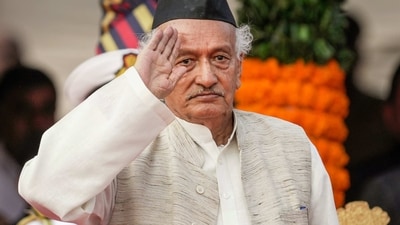 Bhagat Singh Koshyari at the 74th Republic Day function at Shivaji Park, in Mumbai. (PTI) Bhagat Singh Koshyari at the 74th Republic Day function at Shivaji Park, in Mumbai. (PTI)