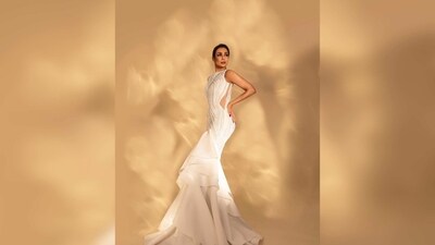 Malaika Arora looks to die for as she strikes some elegant poses in a white embellished gown by ace designer Gaurav Gupta. (Instagram/@malaikaaroraofficial) Malaika Arora looks to die for as she strikes some elegant poses in a white embellished gown by ace designer Gaurav Gupta. (Instagram/@malaikaaroraofficial)