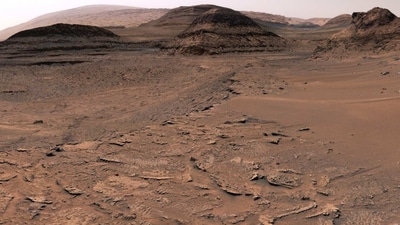 Nasa’s Curiosity Mars rover captures “Marker Band Valley” (NASA/JPL-Caltech/MSSS) Nasa’s Curiosity Mars rover captures “Marker Band Valley” (NASA/JPL-Caltech/MSSS)