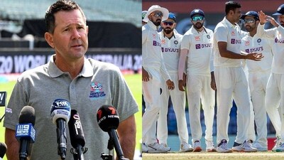 Ricky Ponting (left); Team India