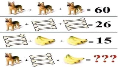 Can you solve this viral brain teaser correctly? (Twitter/@benonwine) Can you solve this viral brain teaser correctly? (Twitter/@benonwine)