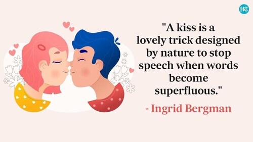 Kiss Day falls a day before Valentine's Day (February 14). (HT Photo) Kiss Day falls a day before Valentine's Day (February 14). (HT Photo)