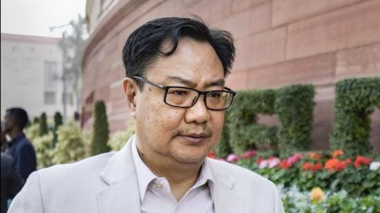 Union law minister Kiren Rijiju (PTI)