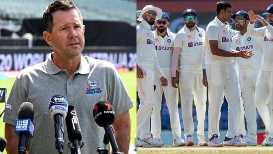 Ricky Ponting (left); Team India