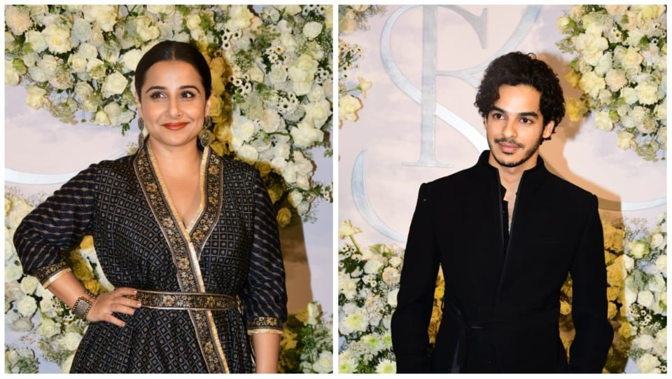 Vidya Balan and Ishaan Khatter at the wedding. Vidya Balan and Ishaan Khatter at the wedding.