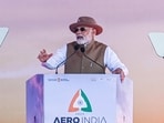 Narendra Modi, speaks during the inauguration ceremony of the Aero India 2023 Narendra Modi, speaks during the inauguration ceremony of the Aero India 2023