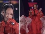 Rihanna performs at 57th annual National Football League Super Bowl 2023.