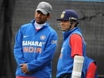 MS Dhoni and Sachin Tendulkar