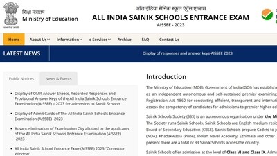 AISSEE 2023 answer keys released at aissee.nta.nic.in