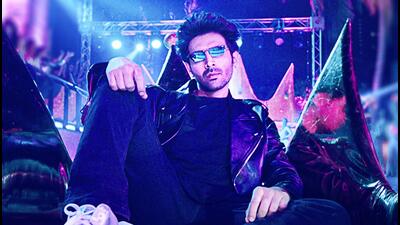 Actor Kartik Aaryan in a still from Character Dheela Hai 2.0