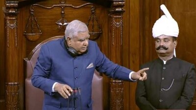 Rajya Sabha chairman Jagdeep Dhankhar expunged parts of Congress president Mallikarjun Kharge's speech in House. (Twitter/ANI) Rajya Sabha chairman Jagdeep Dhankhar expunged parts of Congress president Mallikarjun Kharge's speech in House. (Twitter/ANI)