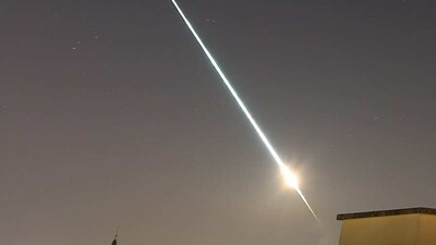 The footage of the asteroid was posted on social media by several users. (Twitter/ dlxinorbit) The footage of the asteroid was posted on social media by several users. (Twitter/ dlxinorbit)