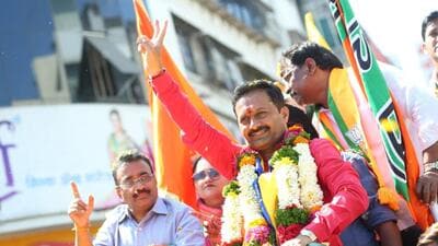 In Hemant Rasane, BJP has fielded an old guard having a grip on the area through his own network of being Ganesh mandal worker. (HT FILE PHOTO) In Hemant Rasane, BJP has fielded an old guard having a grip on the area through his own network of being Ganesh mandal worker. (HT FILE PHOTO)