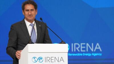 International Renewable Energy Agency director-general Francesco La Camera. (Twitter Photo) International Renewable Energy Agency director-general Francesco La Camera. (Twitter Photo)