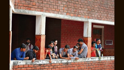 Students of DU’s College of Vocational Studies are protesting against the college authorities for allegedly cancelling their fest. (Photo: Gokul VS/HT (Photo for representational purposes only)) Students of DU’s College of Vocational Studies are protesting against the college authorities for allegedly cancelling their fest. (Photo: Gokul VS/HT (Photo for representational purposes only))