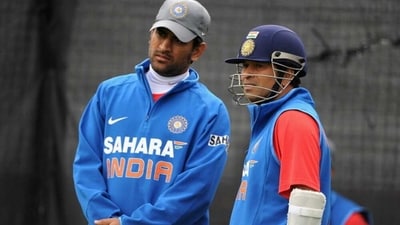 MS Dhoni and Sachin Tendulkar (Getty) MS Dhoni and Sachin Tendulkar (Getty)