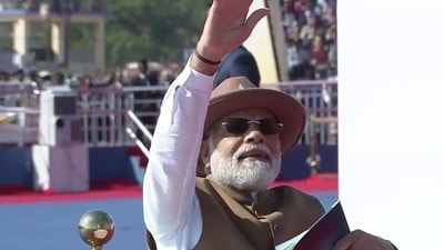 Prime Minister Narendra Modi at the 14th edition of Aero India 2023 at Air Force Station, Yelahanka in Bengaluru. (ANI) Prime Minister Narendra Modi at the 14th edition of Aero India 2023 at Air Force Station, Yelahanka in Bengaluru. (ANI)