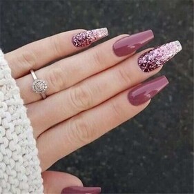 Glitter nails are a fun and festive way to add some sparkle to your manicure. (pinterest ) Glitter nails are a fun and festive way to add some sparkle to your manicure. (pinterest )