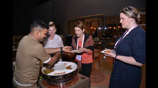 The Awadhi platter and millet-based delicacies tickled the palate of guests the most. (HT Photo)