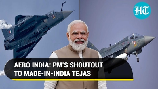 Watch Tejas jets dazzle at Aero India 2023 | PM Modi lauds ‘Aatmanirbhar Bharat’