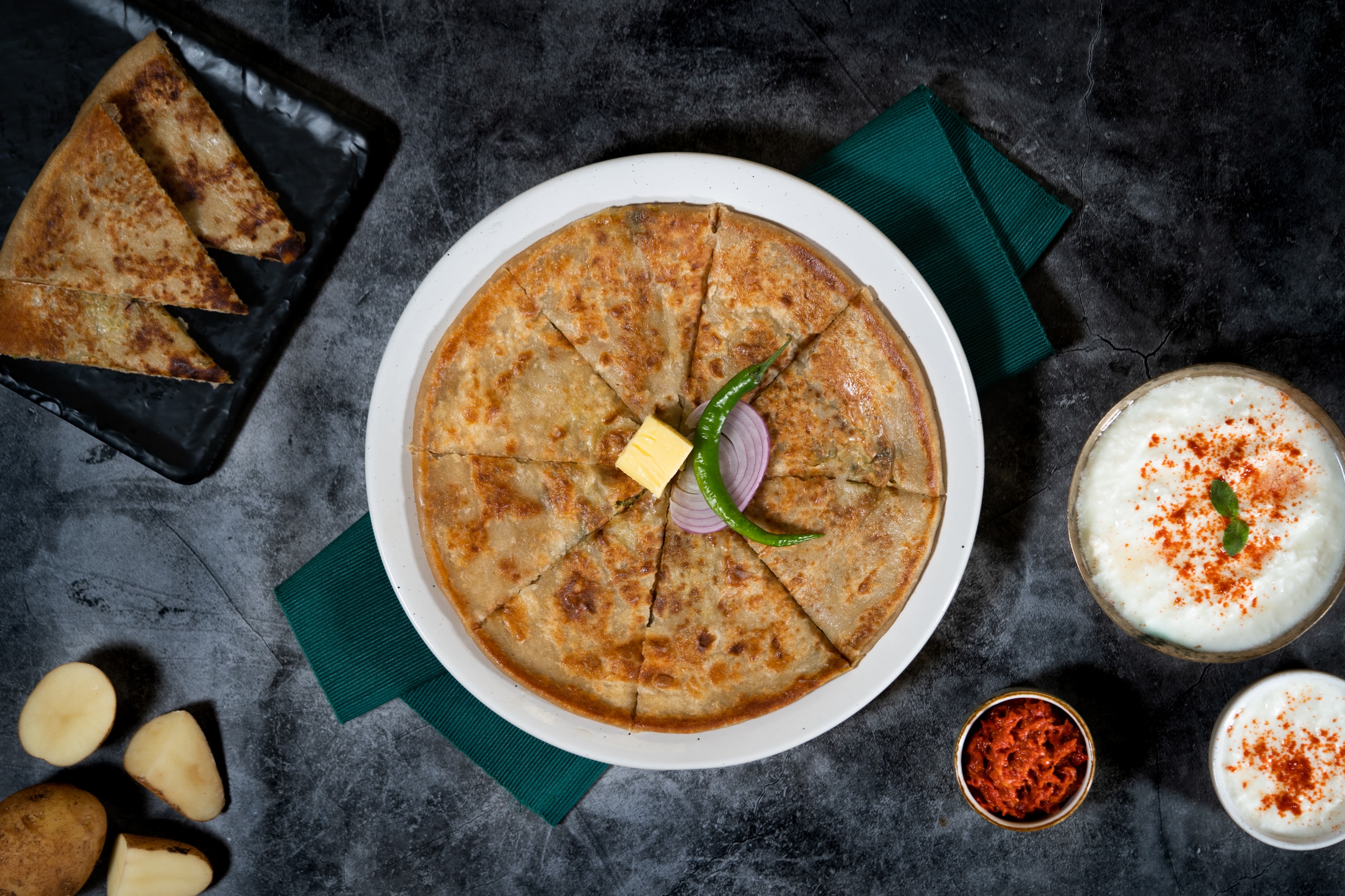 Gourmet Craft’s range of frozen parathas includes aloo, achari paneer, chicken keema and jalapeno cheese