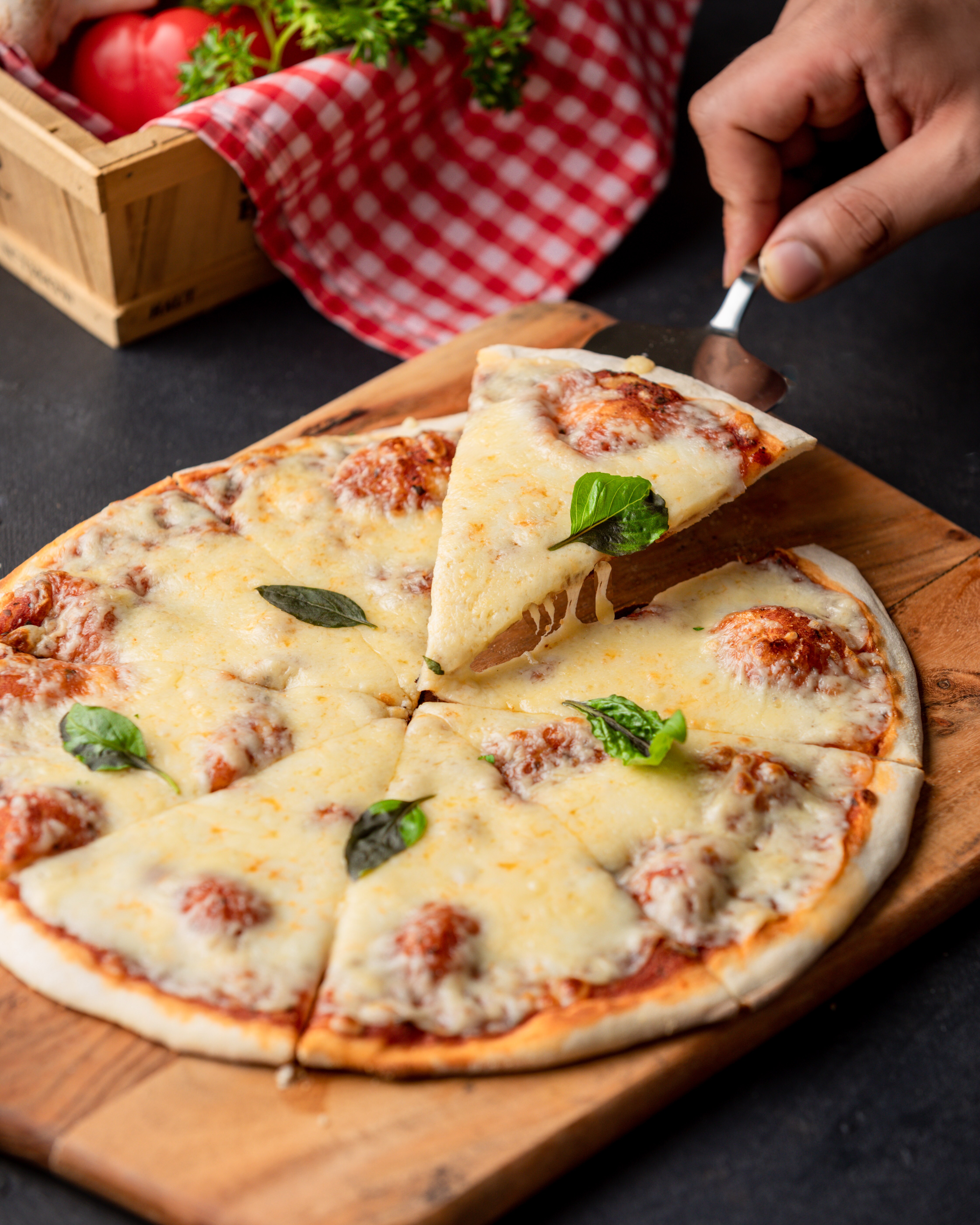 Pizzo manufactures artisanal hand tossed frozen pizzas, garlic bread and more