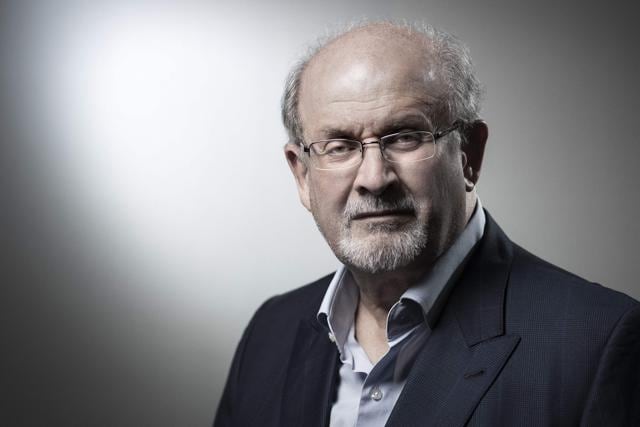 Salman Rushdie in a photo taken on September 10, 2018. (Joel Saget/AFP) Salman Rushdie in a photo taken on September 10, 2018. (Joel Saget/AFP)