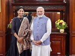 A well-known comedian, Aiyyo Shraddha, poses with Prime Minister Narendra Modi in Bengaluru. A well-known comedian, Aiyyo Shraddha, poses with Prime Minister Narendra Modi in Bengaluru.