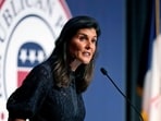 Former U.N. Ambassador and former South Carolina Governor Nikki Haley. Former U.N. Ambassador and former South Carolina Governor Nikki Haley.