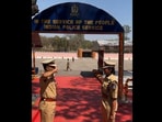 Assam DGP and his IPS daughter Aishwarya Singh salute each other at passing out parade. 