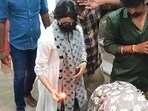 Samantha Ruth Prabhu at Pazhani temple. Samantha Ruth Prabhu at Pazhani temple.