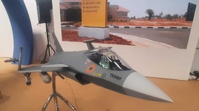 A mock-up of the TEDBF at Aero India 2023. (HT)