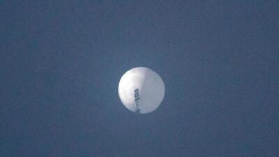 A suspected Chinese spy balloon in the sky over Billings, Montana, US, on February 1. (AFP) A suspected Chinese spy balloon in the sky over Billings, Montana, US, on February 1. (AFP)