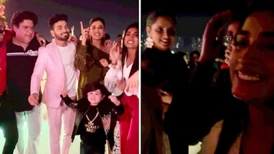 Farah Khan shared a party video with MC Stan and others. Farah Khan shared a party video with MC Stan and others.