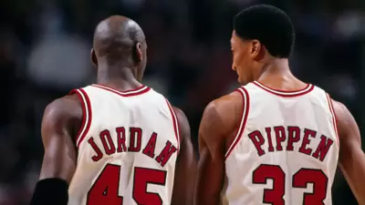 Bulls duo Michael Jordan and Scottie Pippen Bulls duo Michael Jordan and Scottie Pippen